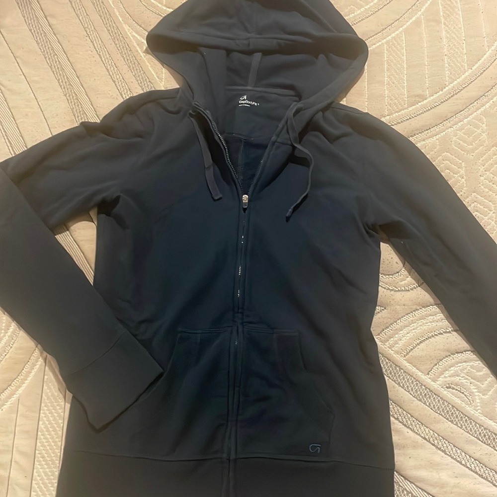 Gap body fit zip up sweatshirt